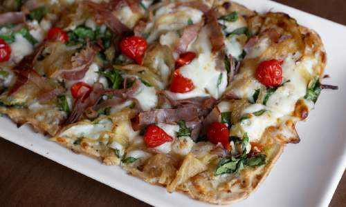 Prosciutto ricotta Spinach Flatbread Prosciutto ricotta Spinach Flatbread